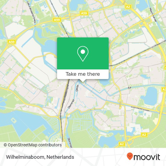 Wilhelminaboom map