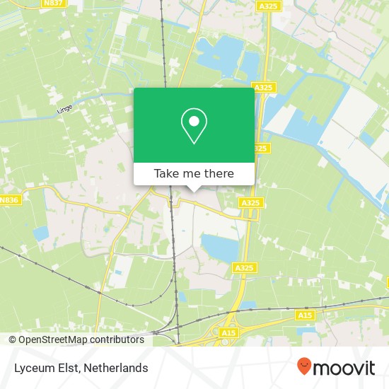 Lyceum Elst map