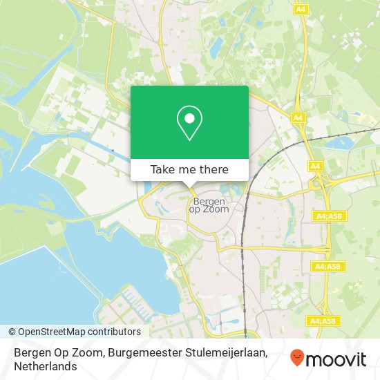 Bergen Op Zoom, Burgemeester Stulemeijerlaan map