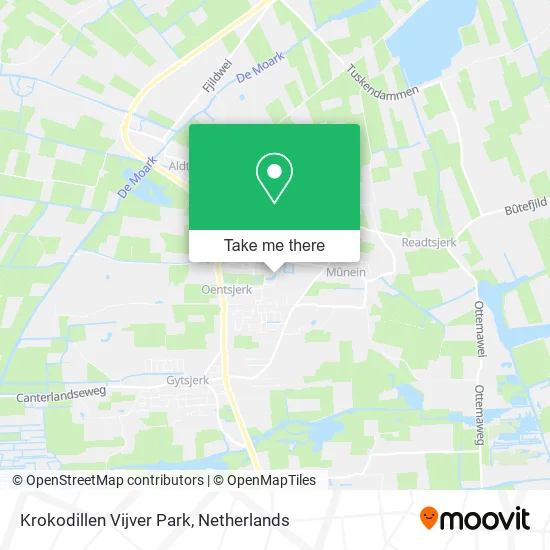 Krokodillen Vijver Park Karte