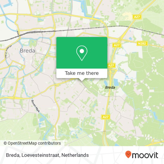 Breda, Loevesteinstraat Karte