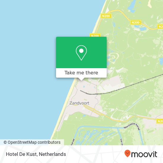 Hotel De Kust map