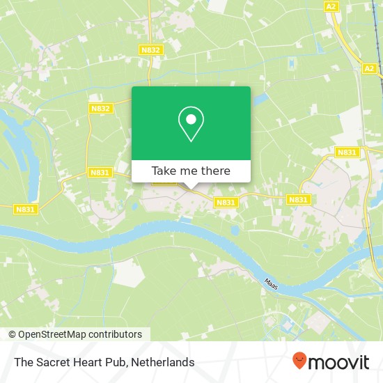 The Sacret Heart Pub map