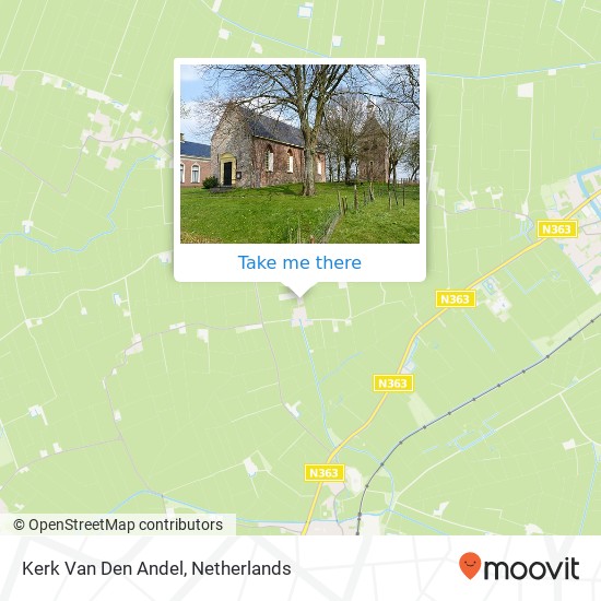 Kerk Van Den Andel map