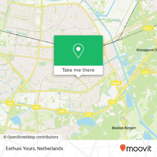 Eethuis Yours map