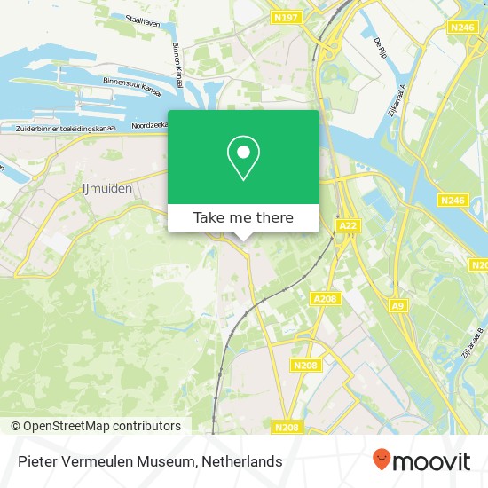 Pieter Vermeulen Museum map