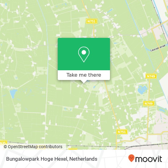 Bungalowpark Hoge Hexel map