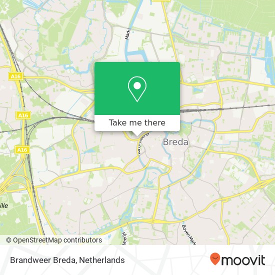 Brandweer Breda map