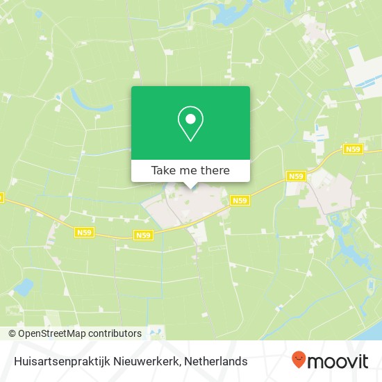 Huisartsenpraktijk Nieuwerkerk Karte
