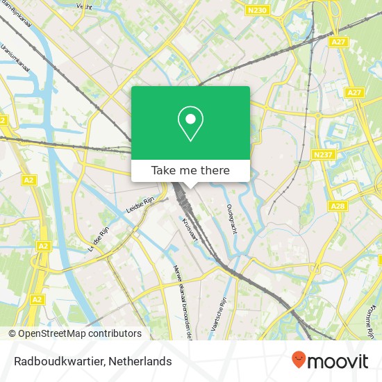 Radboudkwartier map
