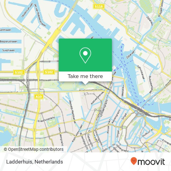 Ladderhuis map