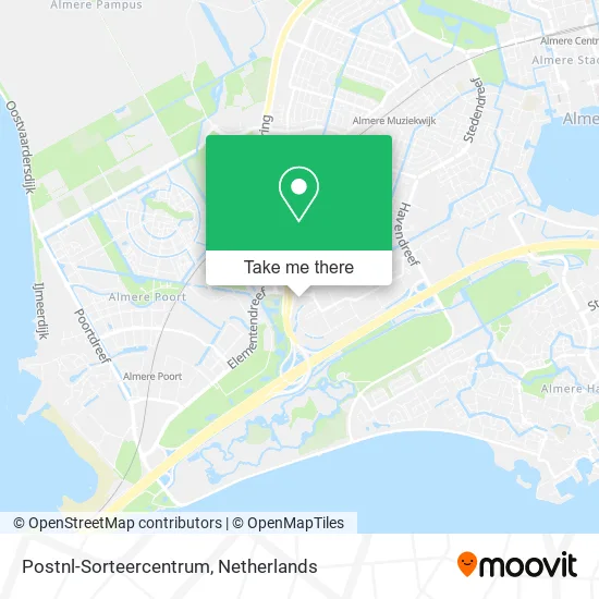 Postnl-Sorteercentrum map