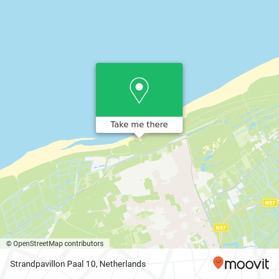 Strandpavillon Paal 10 map