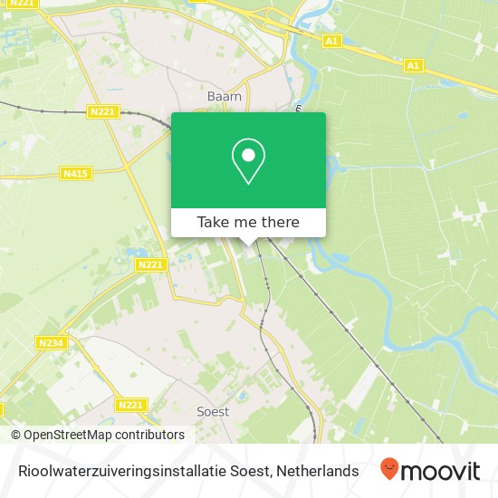 Rioolwaterzuiveringsinstallatie Soest map