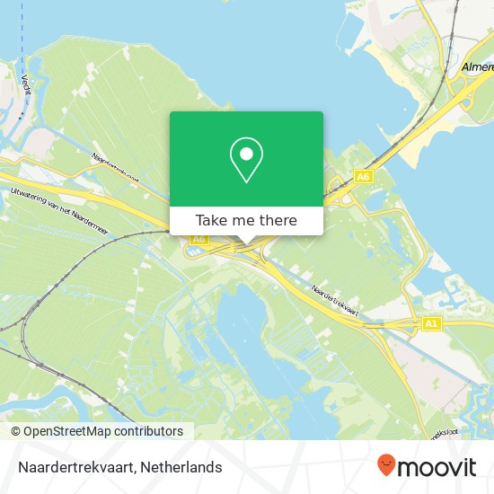 Naardertrekvaart map