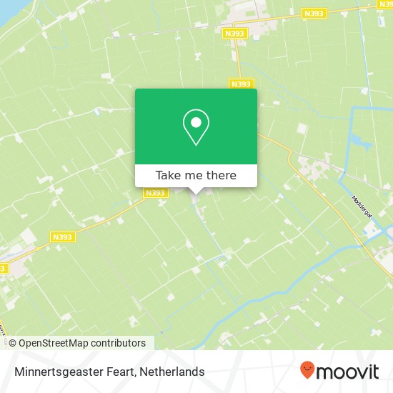 Minnertsgeaster Feart map