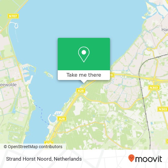 Strand Horst Noord map