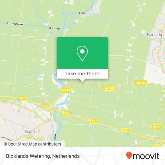 Bloklands Wetering map