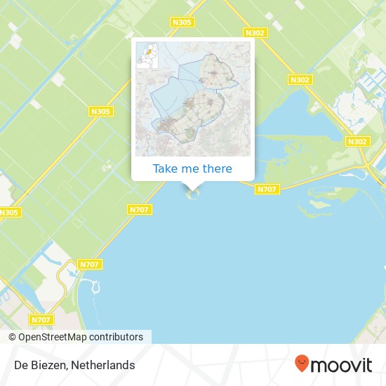 De Biezen map