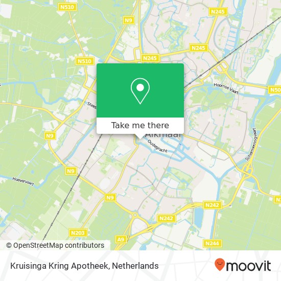 Kruisinga Kring Apotheek map