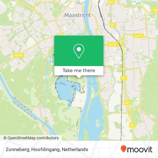 Zonneberg, Hoofdingang Karte