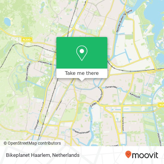 Bikeplanet Haarlem map