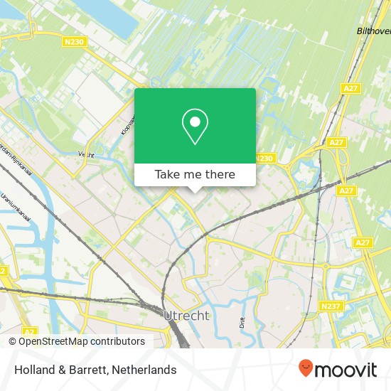 Holland & Barrett map