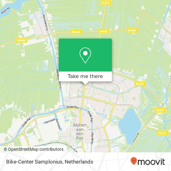 Bike-Center Samplonius map