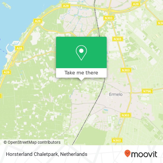 Horsterland Chaletpark map
