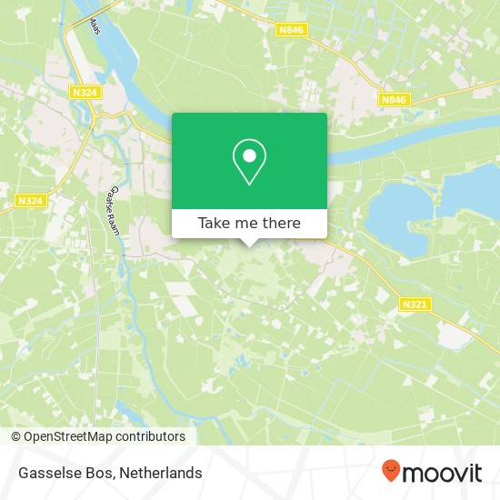 Gasselse Bos map