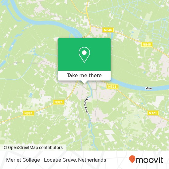 Merlet College - Locatie Grave map