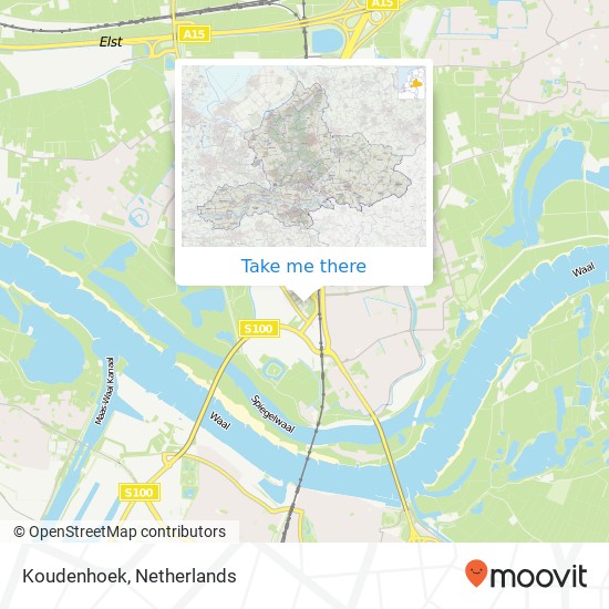 Koudenhoek map