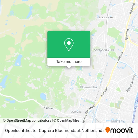 Openluchttheater Caprera Bloemendaal map