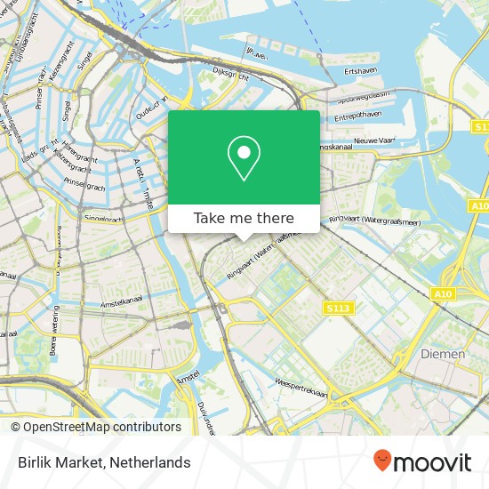 Birlik Market map