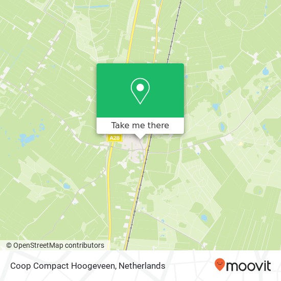 Coop Compact Hoogeveen map