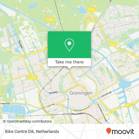 Bike Centre Dik map
