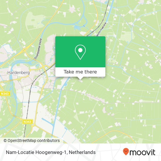 Nam-Locatie Hoogenweg-1 Karte