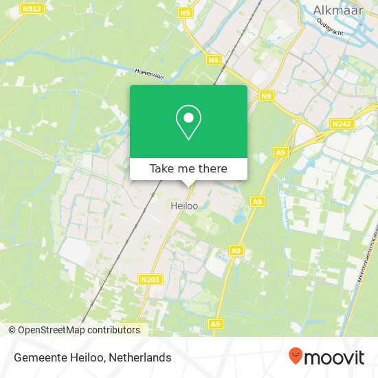 Gemeente Heiloo map