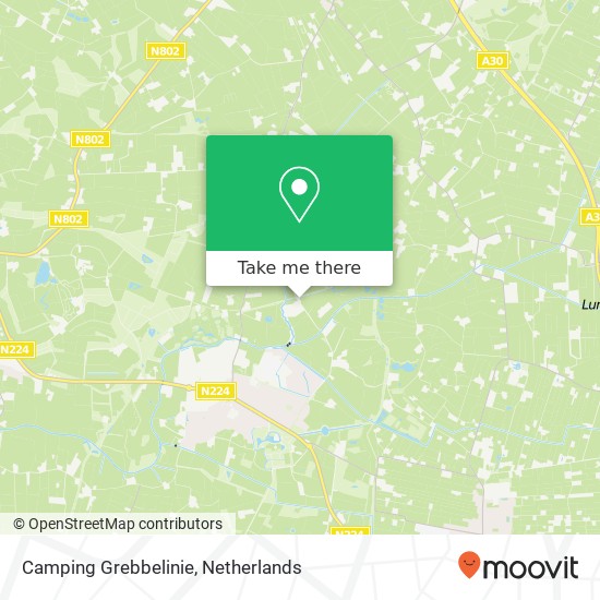Camping Grebbelinie map