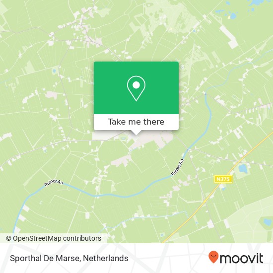 Sporthal De Marse map
