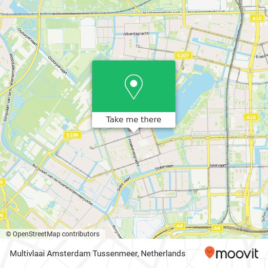 Multivlaai Amsterdam Tussenmeer map