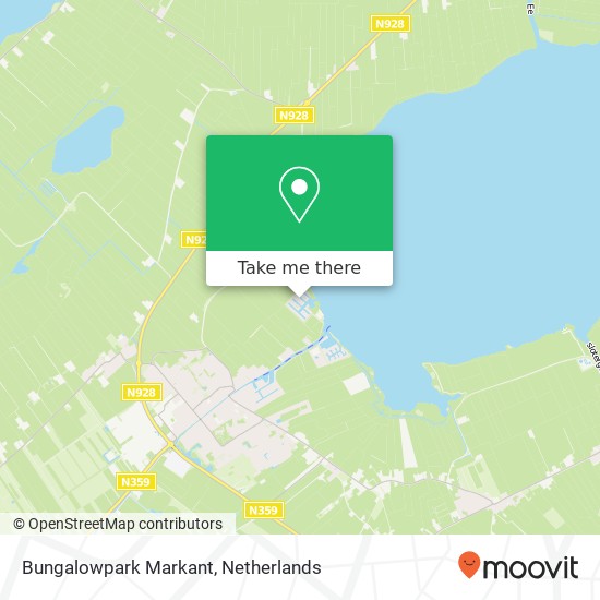 Bungalowpark Markant map