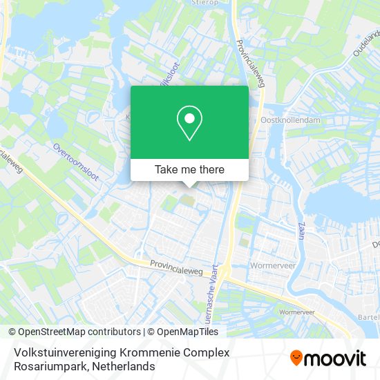 Volkstuinvereniging Krommenie Complex Rosariumpark map