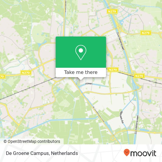 De Groene Campus map