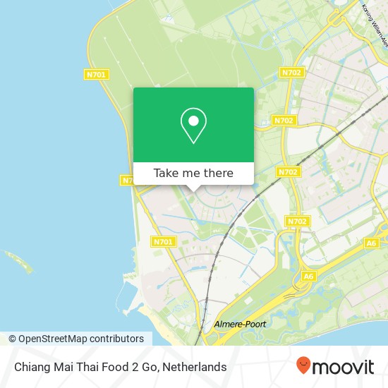 Chiang Mai Thai Food 2 Go map