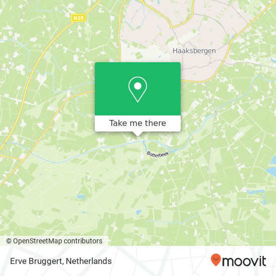 Erve Bruggert map