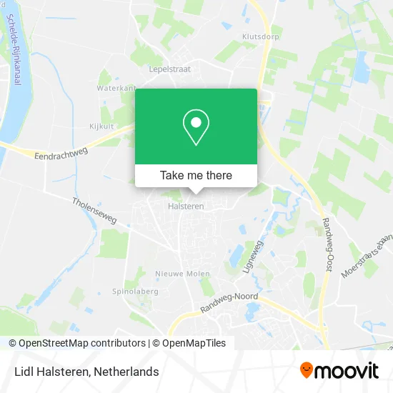 Lidl Halsteren map