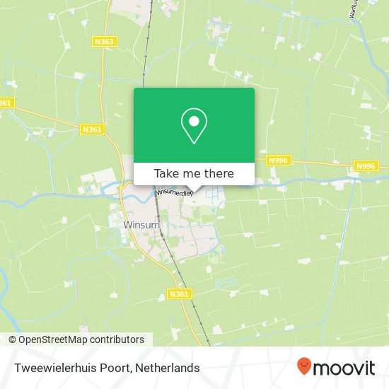 Tweewielerhuis Poort map