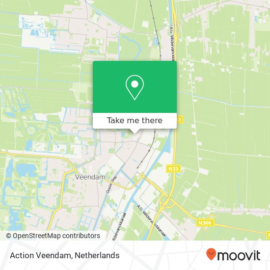 Action Veendam map