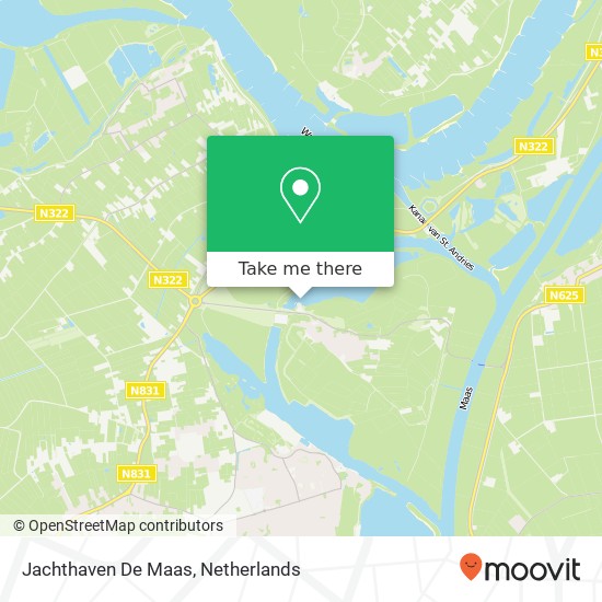 Jachthaven De Maas Karte